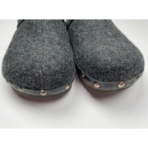 Kalso Earth Shoe Shanti Clog in Black Wool Women's Size 7 - Picture 3 of 8